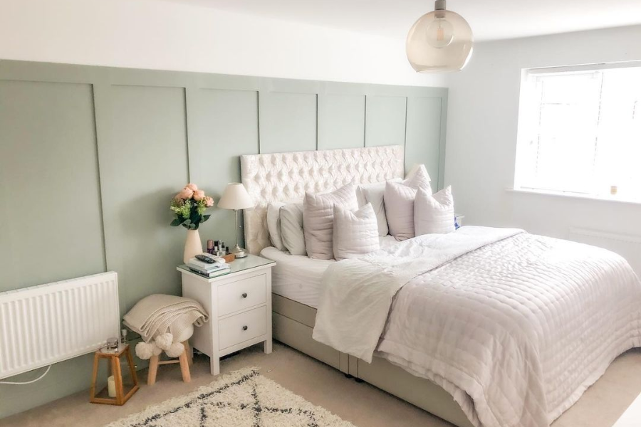 sage green bedroom
